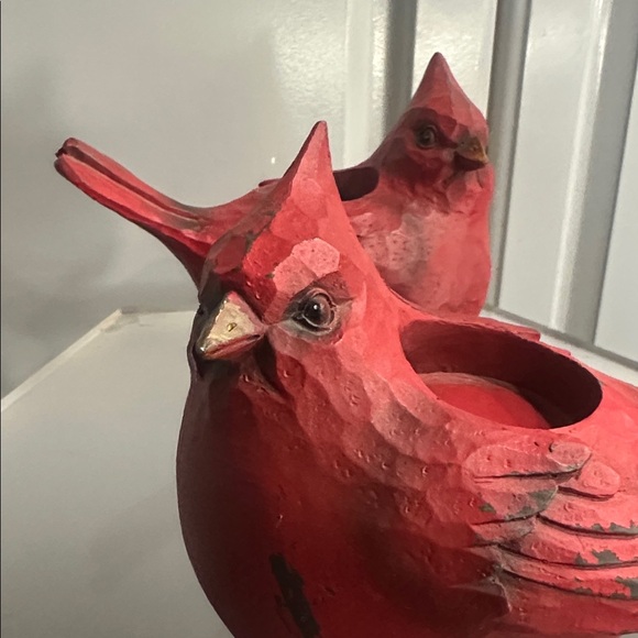 Cardinals Red Bird Candle or Tea Light Holders - Picture 12 of 12